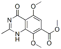 7-Quinazolinecarboxylic  acid,  1,4-dihydro-5,8-dimethoxy-2-methyl-4-oxo-,  methyl  ester  (9CI) Struktur