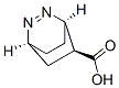 2,3-Diazabicyclo[2.2.2]oct-2-ene-5-carboxylicacid,(1alpha,4alpha,5beta)-(9CI) Struktur