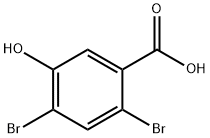 2,4-Dibromo-5-hydroxybenzoic acid Struktur