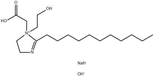 disodium 1-(carboxymethyl)-4,5-dihydro-1-(2-hydroxyethyl)-2-undecyl-1H-imidazolium hydroxide Struktur