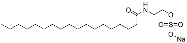 N-[2-[(Sodiosulfo)oxy]ethyl]octadecanamide Struktur