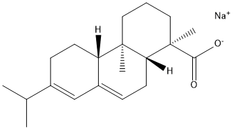 ABIETIC ACID SODIUM SALT Struktur