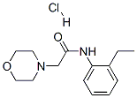 N-(2-ethylphenyl)-2-morpholin-4-yl-acetamide hydrochloride Struktur