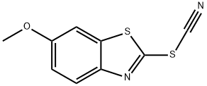 Thiocyanic acid, 6-methoxy-2-benzothiazolyl ester (8CI) Struktur