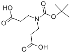 Boc-iminodipropionic acid Struktur