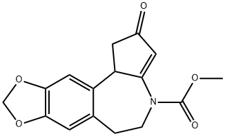 methyl 1,2,4,5,6,10b-hexahydro-8,9-methylenedioxy-2-oxobenzo(d)cyclopenta(b)azepine-4-carboxylate Struktur