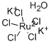 Potassium pentachlororuthenate (III) hydrate Struktur