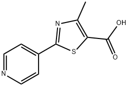 4-methyl-2-pyrid-4-yl-1,3-thiazole-5-carboxylic acid Struktur