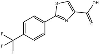 2-(4-TRIFLUOROMETHYL-PHENYL)-THIAZOLE-4-CARBOXYLIC ACID Struktur