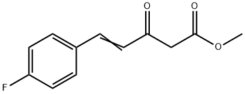 (E)-methyl 5-(4-fluorophenyl)-3-oxopent-4-enoate Struktur