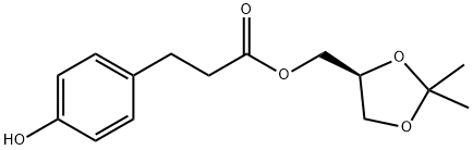 (4S)-(2,2-dimethyl-1,3-dioxolan-4-yl)-3-(4- hydroxybenzene) propanoic acid,methyl ester (Landiolol)