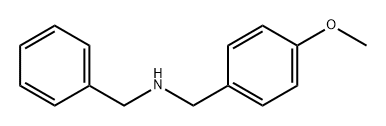 benzyl[(4-methoxyphenyl)methyl]amine Struktur