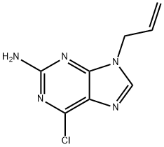 9-Allyl-6-chloro-9H-purin-2-ylamine Struktur