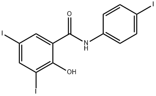 3-Iodo-N-(3,4-diiodophenyl)-2-hydroxybenzamide Struktur