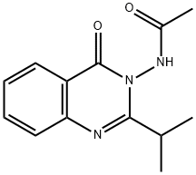 3-ACETYLAMINO-2-ISOPROPYL-4(3H)-QUINAZO& Struktur