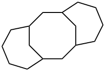 (1β,3β,8β,10β)-Tricyclo[8.4.1.13,8]hexadeca-1,3,5,7,9,11,13-heptene Struktur