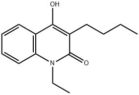 3-Butyl-1-ethyl-4-hydroxy-2(1H)-quinolinone] Struktur