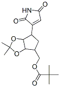 3-(2,3-(isopropylidenedioxy)-4-(pivaloxymethyl)cyclopentyl)maleimide Struktur