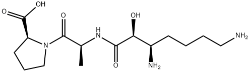 3,7-diamino-2-hydroxyheptanoyl-alanyl-proline Struktur