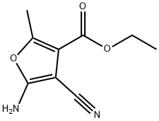 ETHYL 5-AMINO-4-CYANO-2-METHYL-3-FUROATE Struktur