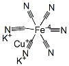 COPPERPOTASSIUMHEXACYANOFERRATE(II) Struktur