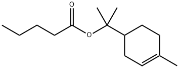 1-methyl-1-(4-methylcyclohex-3-enyl)ethyl valerate  Struktur