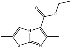 2,6-DIMETHYLIMIDAZO[2,1-B]THIAZOLE-5-CARBOXYLIC ACID ETHYL ESTER Struktur