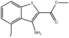 METHYL 3-AMINO-4-FLUOROBENZO[B]THIOPHENE-2-CARBOXYLATE Struktur