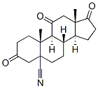 3,11,17-trioxoandrostane-5-carbonitrile Struktur