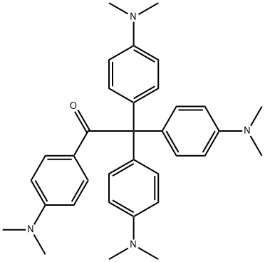 4'-(dimethylamino)-2,2,2-tris(4-(dimethylamino)phenyl)acetophenone Struktur