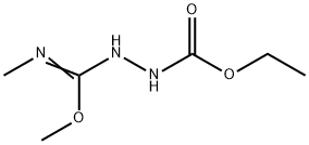 Hydrazinecarboxylic  acid,  [methoxy(methylamino)methylene]-,  ethyl  ester  (9CI) Struktur