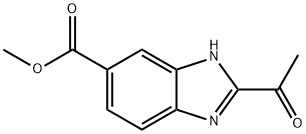 1H-BenziMidazole-6-carboxylic acid, 2-acetyl-, Methyl ester Struktur