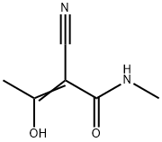 2-Butenamide, 2-cyano-3-hydroxy-N-methyl- (9CI) Struktur