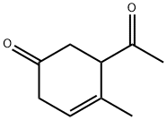 3-Cyclohexen-1-one, 5-acetyl-4-methyl- (9CI) Struktur