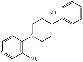 1-(3-Amino-4-pyridinyl)-4-phenyl-4-piperidinol Struktur