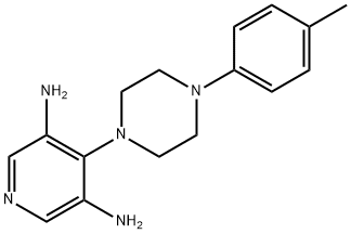 4-[4-(4-Methylphenyl)-1-piperazinyl]-3,5-pyridinediamine Struktur