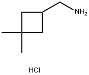 (3,3-Dimethylcyclobutyl)methanamine hydrochloride Struktur