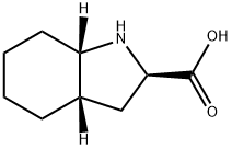 (2R,3aS,7aS)-Octahydro-1H-indole-2-carboxylic acid Struktur