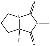 1H-Pyrrolo[1,2-c]imidazol-1-one,hexahydro-2-methyl-3-thioxo-,(7aR)-(9CI) Struktur