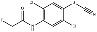 2,5-Dichloro-4-(2-fluoroacetylamino)phenyl thiocyanate Struktur