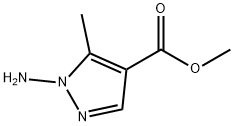 1H-Pyrazole-4-carboxylicacid,1-amino-5-methyl-,methylester(9CI) Struktur