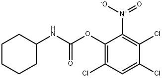 Cyclohexylcarbamic acid 3,4,6-trichloro-2-nitrophenyl ester Struktur