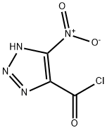 1H-1,2,3-Triazole-4-carbonyl chloride, 5-nitro- (9CI) Struktur