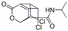 4,7-dichloro-N-isopropyl-10-oxo-9-oxatetracyclo(4.4.0.0.(2,5).0(3,8))decne-4-carboxamide Struktur