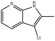 1H-Pyrrolo[2,3-b]pyridine, 3-chloro-2-methyl- Struktur