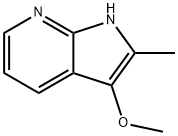 1H-Pyrrolo[2,3-b]pyridine, 3-methoxy-2-methyl- Struktur