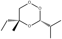 1,2,4-Trioxane,5-ethyl-5-methyl-3-(1-methylethyl)-,cis-(9CI) Struktur