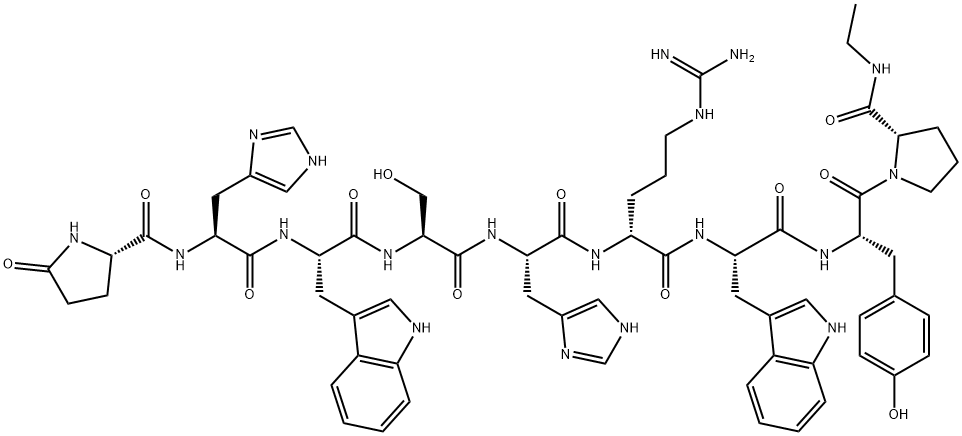 (DES-GLY10,D-ARG6,PRO-NHET9)-LHRH (CHICKEN) Struktur