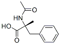 [R,(+)]-2-Acetylamino-2-methyl-3-phenylpropionic acid Struktur