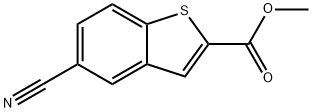 5-CYANO-BENZO[B]THIOPHENE-2-CARBOXYLIC ACID METHYL ESTER Struktur